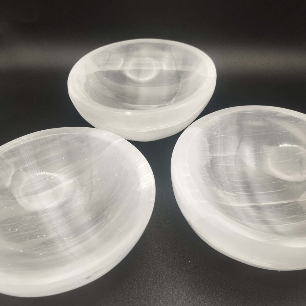 selenite round bowl