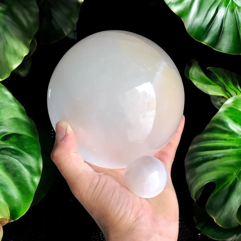 Selenite sphere