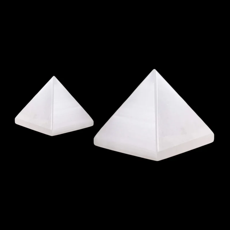 Selenite pyramid